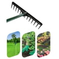 thumbnail image 4 of 35x8cm Golf Grip Rake Head Estándar Golf Club Rest de arena Bunker Care Equipo de rastrillo Herramientas de jardín Paquete de 2, 4 of 9
