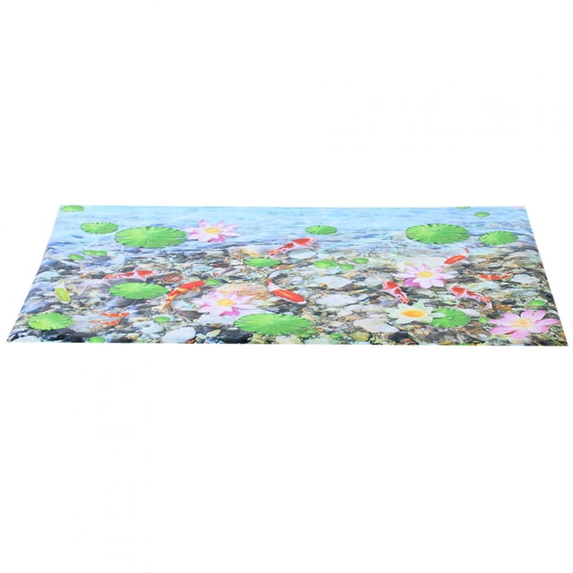 Fondo de acuario para pecera, decoración adhesiva de papel, pegatinas de PVC, 122x50cm