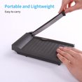 thumbnail image 3 of Paper Cutter Mini Paper Trimmer Cutter 6 Inch (160mm) Cut Length Desktop Paper Cutting Machine With Cutter Head For Craft Paper Photos Cards Scrapbooking Offic Stationery Paper And Envelopes Set Plain, 3 of 4