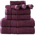 thumbnail image 1 of Prime Collections Ultra Soft Luxury Bamboo Cotton Bath Towel Set 8 Piece Towels 600 GSM 2 Bath Towels 2 Hand Towels and 4 Washcloths, 1 of 7