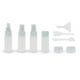 thumbnail image 1 of Juego de envases de viaje portátil de 1 set de Unique Bargains, botellas de viaje de PE, color azul, 1 of 5