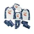 thumbnail image 4 of Odeerbi Christmas Pajamas For Family Boys Girls Parent-Child Warm Suit Homewear Long-Sleeved Trousers Two-Piece Se Kids Navy, 4 of 9