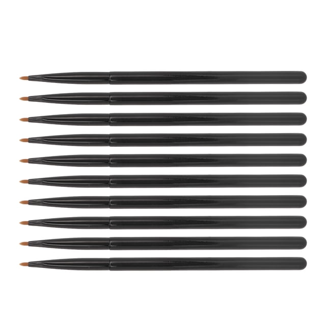 Pincel de maquillaje para delineador de labios 10 piezas NikouMX negro