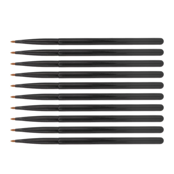 Pincel de maquillaje para delineador de labios 10 piezas NikouMX negro