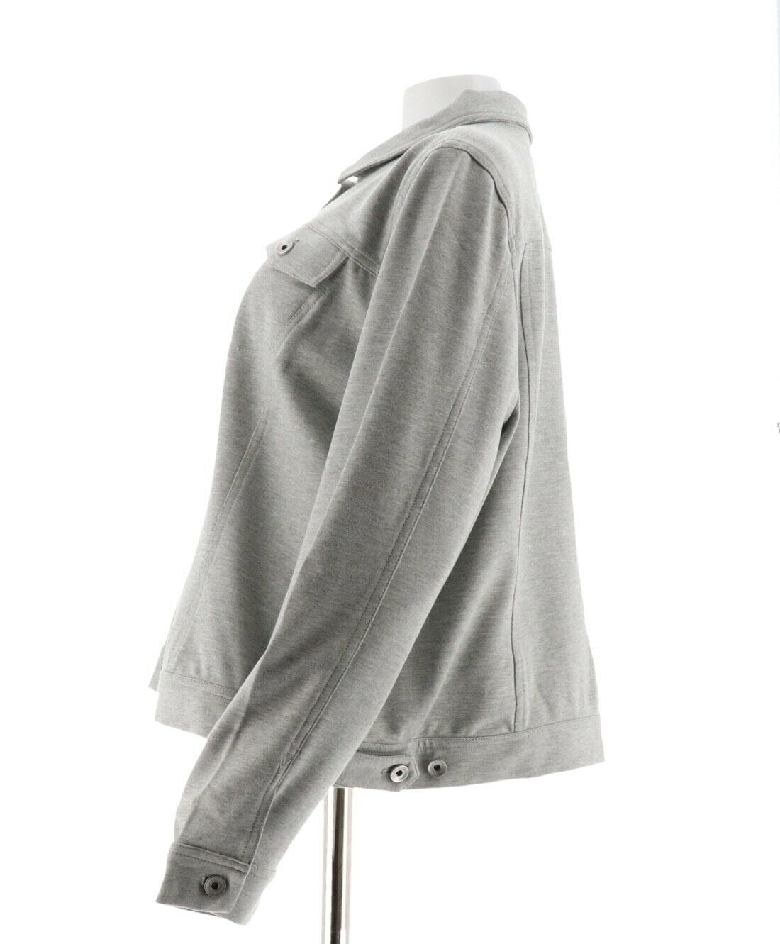 NEW Kelly by Clinton Kelly Jean Style Ponte Jacket WHITE Size 1X A276351