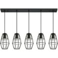 thumbnail image 4 of Ashley Harbour Transitional 5-Light Ceiling Hanging Pendant Lights, Black, 4 of 4