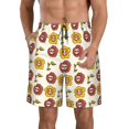 thumbnail image 1 of Balery Sunflowers And Skull Traje de Baño Estilo Hawaiano para Hombre, Shorts de Secado Rápido con Bolsillos-Large, 1 of 6