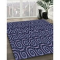 thumbnail image 3 of Ahgly Company Machine Washable Indoor Rectangle Transitional Slate Blue Area Rugs, 5' x 8', 3 of 7