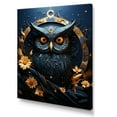 thumbnail image 2 of Designart "Twilight'S Noir Watcher Owl II" Animals Owl Wall Decor, 2 of 7