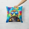 thumbnail image 2 of Hippie Animal Tortoise Turtle Throw Pillow 18 in x 18 in, 2 of 5