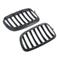 thumbnail image 2 of 1 Pair Front Hood Kidney Grille Grill For X5 X6 E70 E71 2007-2013 Glossy Black 51137157687 51137157, 2 of 5