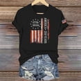 thumbnail image 4 of Lazyguy USA 250th Anniversary Celebration Women's Casual Short Sleeve Crew Neck Tops Loose Celebration Printing Patterns T-Shirts Party Outdoor Activities Shirts S-3XL Black, 4 of 6