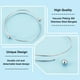 thumbnail image 4 of 10 pulseras de alambre de acero inoxidable, pulseras ajustables tipo brazalete, pulseras lisas con cuentas de bola extraíbles, pulseras expandibles lisas, 4 of 7