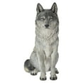 thumbnail image 7 of Hi-Line Gift Sitting 12” Grey Wolf Garden Statue, Durable Polyresin, 7 of 7