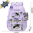 thumbnail image 2 of YAHAFEPY Kawaii backpack with 18PCs accessories anime cartoon anti-theft travel aesthetic new semester gifts bag with cute pins…, 2 of 5