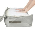 thumbnail image 4 of Unique Bargains Foldable Clothes Storage Bags with Handles Grey 30*16*8.5in, 4 of 7