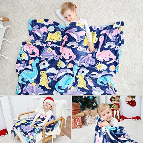 Crib Blanket With Name Baby Shower Throw Blanket Personalized Boys Dinosaur Blanket Baby Boy Gift Dinosaurs Baby Boy Name Blanket