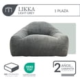 thumbnail image 3 of Sillón De Espuma Comprimida Al Vacío 1 Plaza Japandi Likka Light Grey, 3 of 6