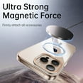 thumbnail image 4 of ELEHOLD Case for iPhone 14 Pro, Strong Magnetic Hard PC Clear Phone Case with Camera Stand,Clear, 4 of 6