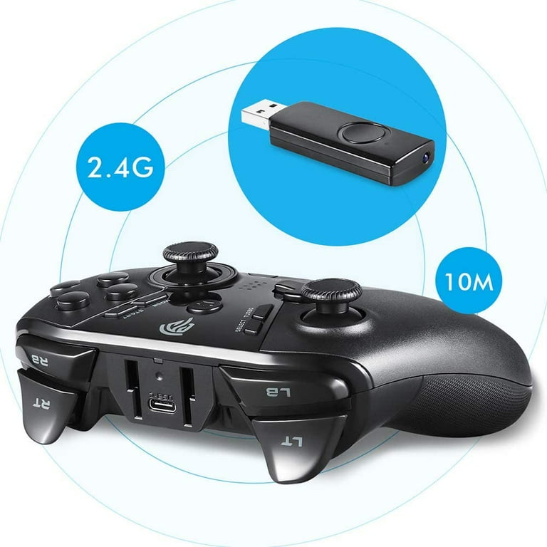 Controller Wireless PS3 Per PC E Android - Joystick Con Vibrazione, 2.4G, Compatibile Con Windows E TV Box