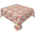 thumbnail image 1 of Square Tablecloth 54 x 54 Inch, Vintage Garden Spring Square Tablecloth Spillproof Soil Resistant Tabletop Covers Outdoor Tablecloth for Restaurant, Picnic, Indoor and Outdoor Dining, 1 of 1