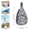 thumbnail image 7 of HAWEE Crossbody Sling Bag with Water Bottle Holder for Men and Women Small Size Purse, Glasses Dog, 7 of 7
