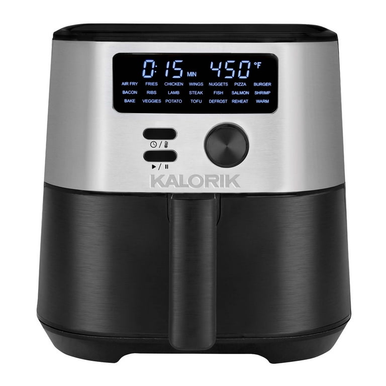 Kalorik® MAXX® 6 Quart Digital Air Fryer, 4 Accessories, Black