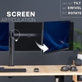 thumbnail image 4 of VIVO Telescoping Dual Ultrawide 27" to 38" Monitor Heavy Duty Desk Mount Stand, 4 of 9