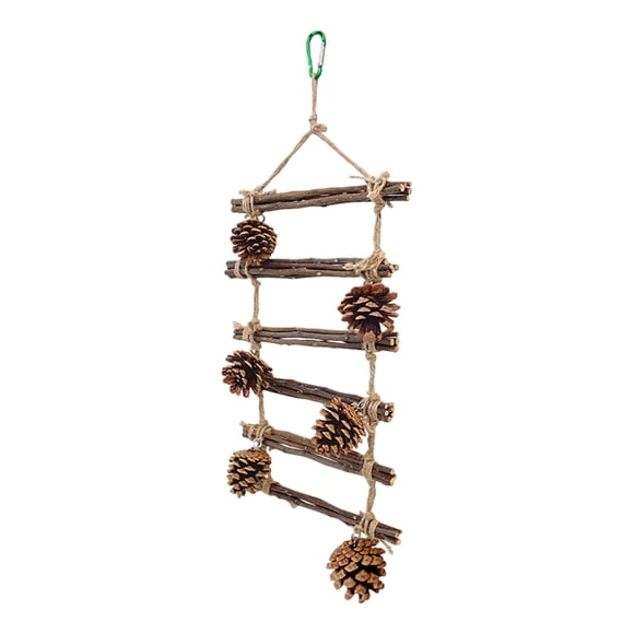 Parrot Nesting Wooden Natural Wind Suitable For Small Conure Birds Equipped With Scratching Post And Cage Ladder Pet Supplies