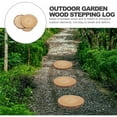 thumbnail image 4 of STRANDCHIC Lawn Stepping Stones Wood Coffee Decorative Garden 1Set, 4 of 6