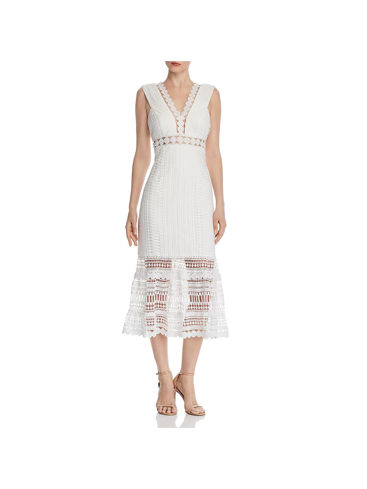 in lace of emergency midi dress