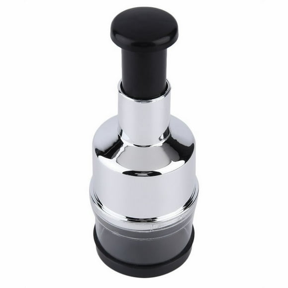 WIFKLSIIPG Food Chopper Manual Hand Chopper Dicer Slap Press Chopper Mincer for Vegetables Onions Garlic(Silver)