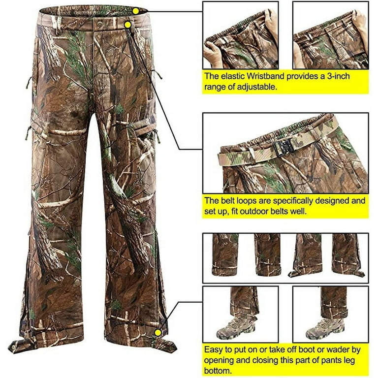 NEW VIEW Hunting Pants for Men, Ultra-Silent Water Resistant NEW VIEW Hunting Pants for Men, Ultra-Silent Water Resistant
