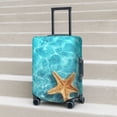 thumbnail image 6 of Yiaed Starfish And Seashell On The Beach 1 Print Travel Luggage Cover Suitcase Protector Covers Elastic Luggage Anti-scratch(No luggage included）-Small, 6 of 7