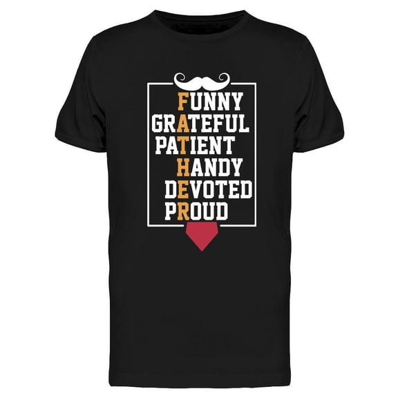 Father T-Shirt Men -Image by Shutterstock, Male Small