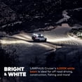 thumbnail image 4 of LAMPHUS CRUIZER 4" 18W LED Flood Light [60 Degree Spread] [Peripheral/Reverse/Work Applications] [IP67] – For Off-Road, Construction, Tow Trucks, Utility Trucks & Marine Use, 4 of 4