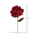 thumbnail image 2 of Vickerman 17" Artificial Red Hydrangea Christmas Spray, 3 per bag, 2 of 2