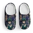 thumbnail image 3 of My Hero Academia Animation Kid's Cotton Slippers Winter Warm Soft Plush Slippers with Rubber Sole Non-Slip Indoor Outdoor Slip on Shoes Fluffy House Slippers For Boys Girls Teen, 3 of 8