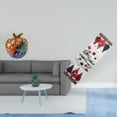 thumbnail image 2 of Camino De Mesa Con Estatua Navideña Nórdica, Figurita De Grafiti, Frutas De Invierno De Temporada, Adorno Coleccionable, Mantel Reutilizable Para árbol, Decoraciones Navideñas, 2 of 8