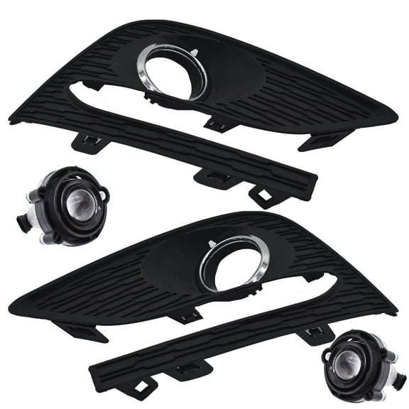 Fog Light Lamp Assembly Passenger and Driver Side for 2016 2017 2018 Cruze with Front Bumper Fog Light Covers Harness Switch Kit