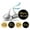 Black & Glitter Gold, variant on Darling Souvenir Candy Chocolate Labels 190 Pcs Bridal Shower Theme Stickers-Mint