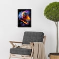 thumbnail image 2 of Space Nebula Vibrant Rainbow Spectrum Artwork Framed Wall Art Print A4, 2 of 4