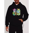 thumbnail image 3 of Sudadera con capucha con estampado de caja de limonada, sudaderas con capucha geniales para hombres, sudadera con capucha de diseño gráfico informal para hombres con bolsillo de canguro para el otoño, 3 of 4