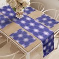 thumbnail image 2 of Ambesonne Abstract Table Runner & Placemats, Dreamy Pattern, Placemat 4 pcs + Runner 12"x72", Blue Violet Pastel Purple, 2 of 2