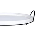 thumbnail image 3 of Stratton Home Decor Farmhouse Distressed White Oval Decorative Tabletop Tray, 3 of 6
