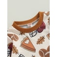 thumbnail image 5 of Wassery Baby Girls Thanksgiving Sweatshirt Rompers Infant Girl Jumpsuit Long Sleeve Flower Pumpkin Print Pullovers Bodysuits 3M 6M 12M 18M Newborn Fall Casual Clothes, 5 of 8