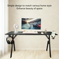 thumbnail image 3 of Computer Desk, Non Deform Gaming Table Environmentally Friendly with Earphone Hook for Work, 3 of 7