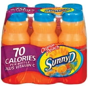 Sunny D: Orange Fused Peach 6.75 Oz Citrus Punch, 6 ct