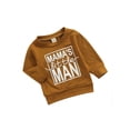 thumbnail image 3 of Little Boy’s Fashion Letter Sweatshirt Casual Round Neck Long Sleeve Pullover Sweater, 0-3T, 3 of 7