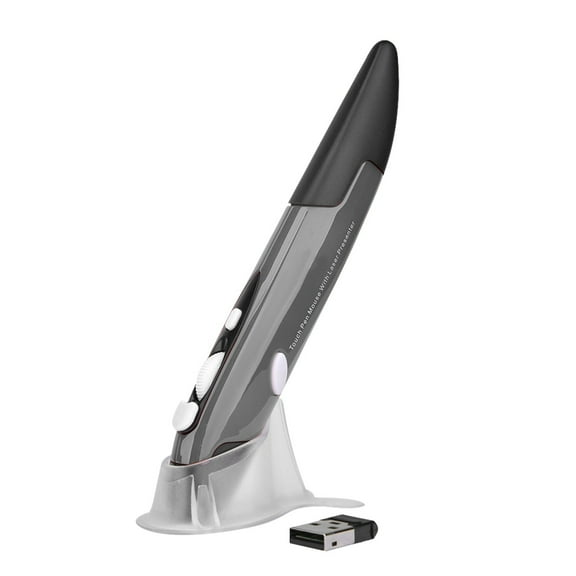 FNYOXU 2.4G Wireless Mouse Personalized Creative Plug and Play Mouse Vertical Pen Mouse